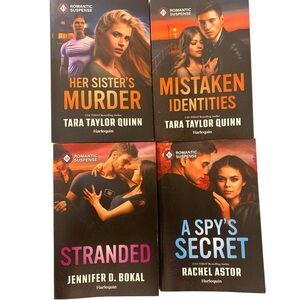 NEW Harlequin Romantic Suspense Thriller Paperback Book Set 4